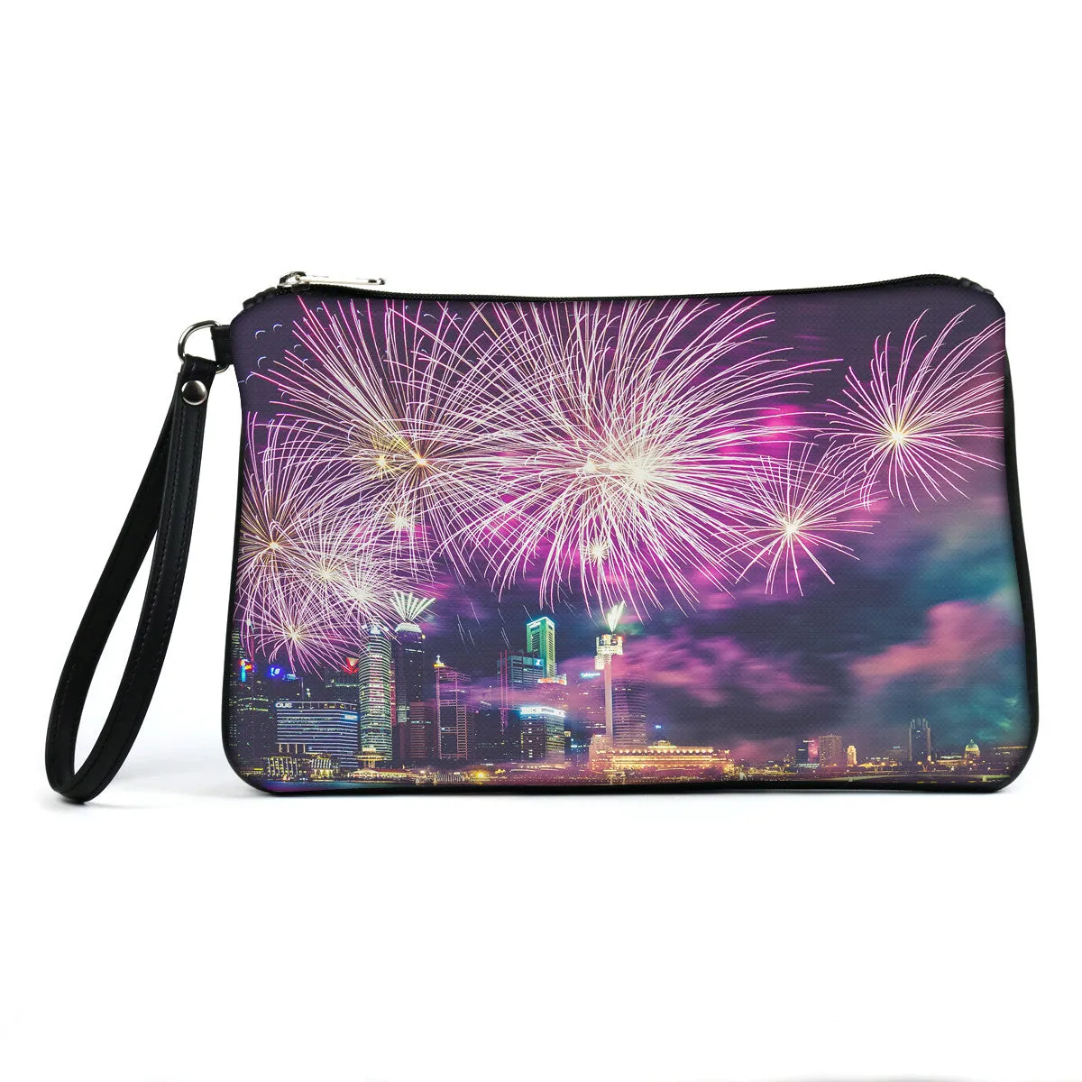 Custom Photo Vegan Clutch/Crossbody Bag (Multicolored)