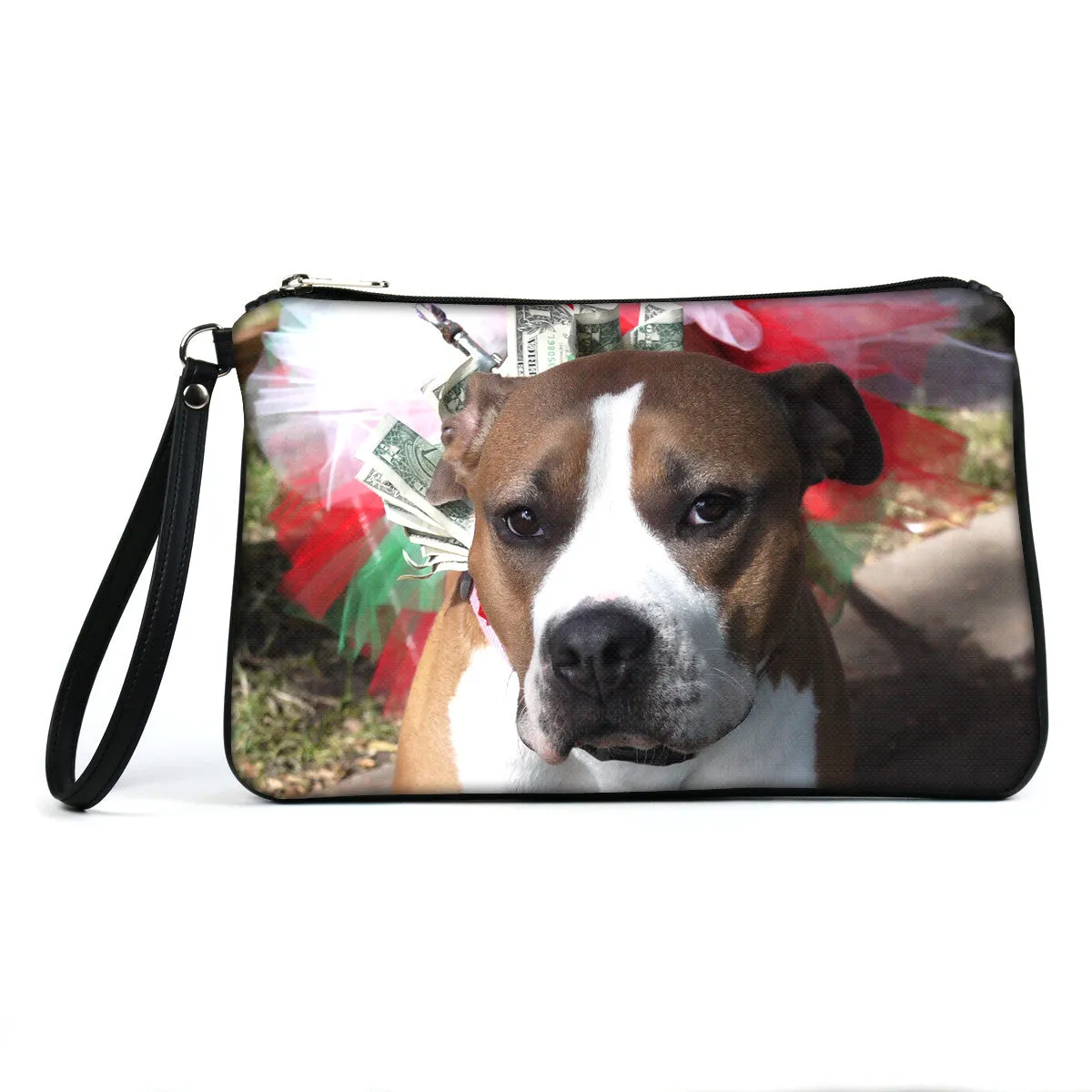 Custom Photo Vegan Clutch/Crossbody Bag (Multicolored)