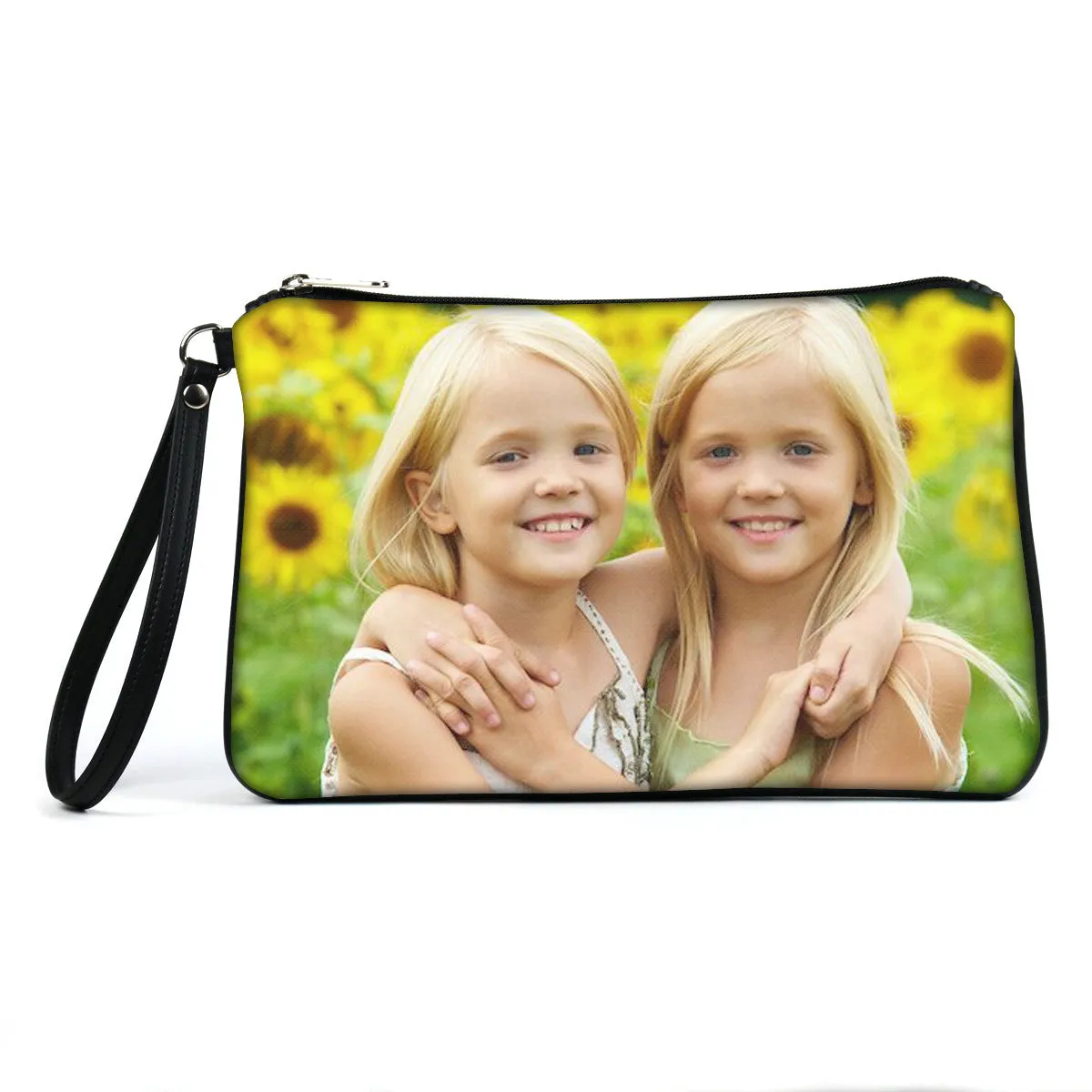 Custom Photo Vegan Clutch/Crossbody Bag (Multicolored)