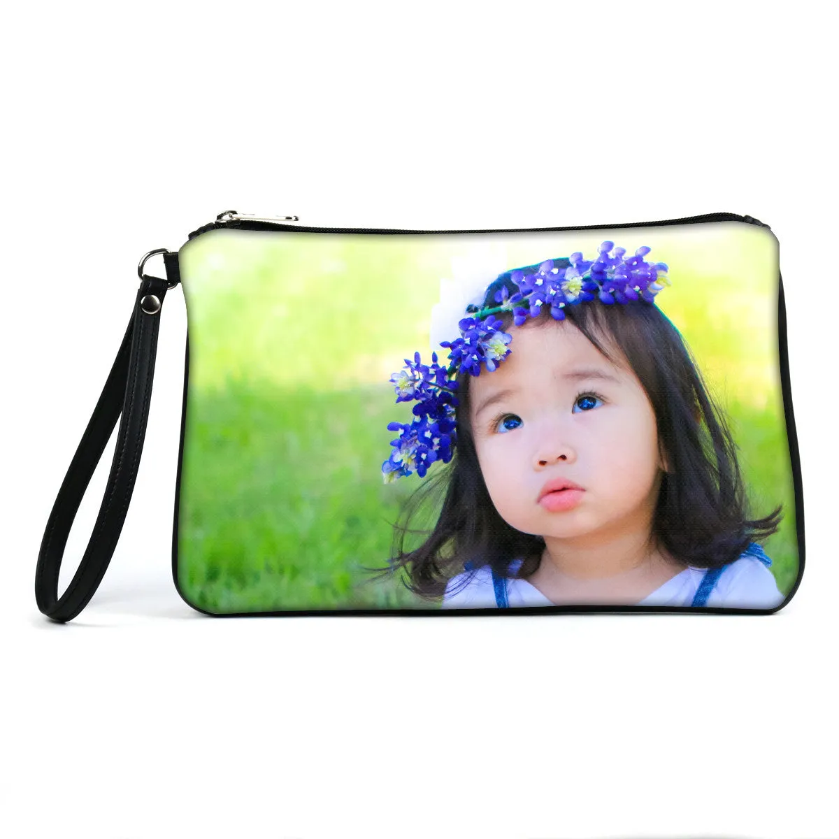 Custom Photo Vegan Clutch/Crossbody Bag (Multicolored)