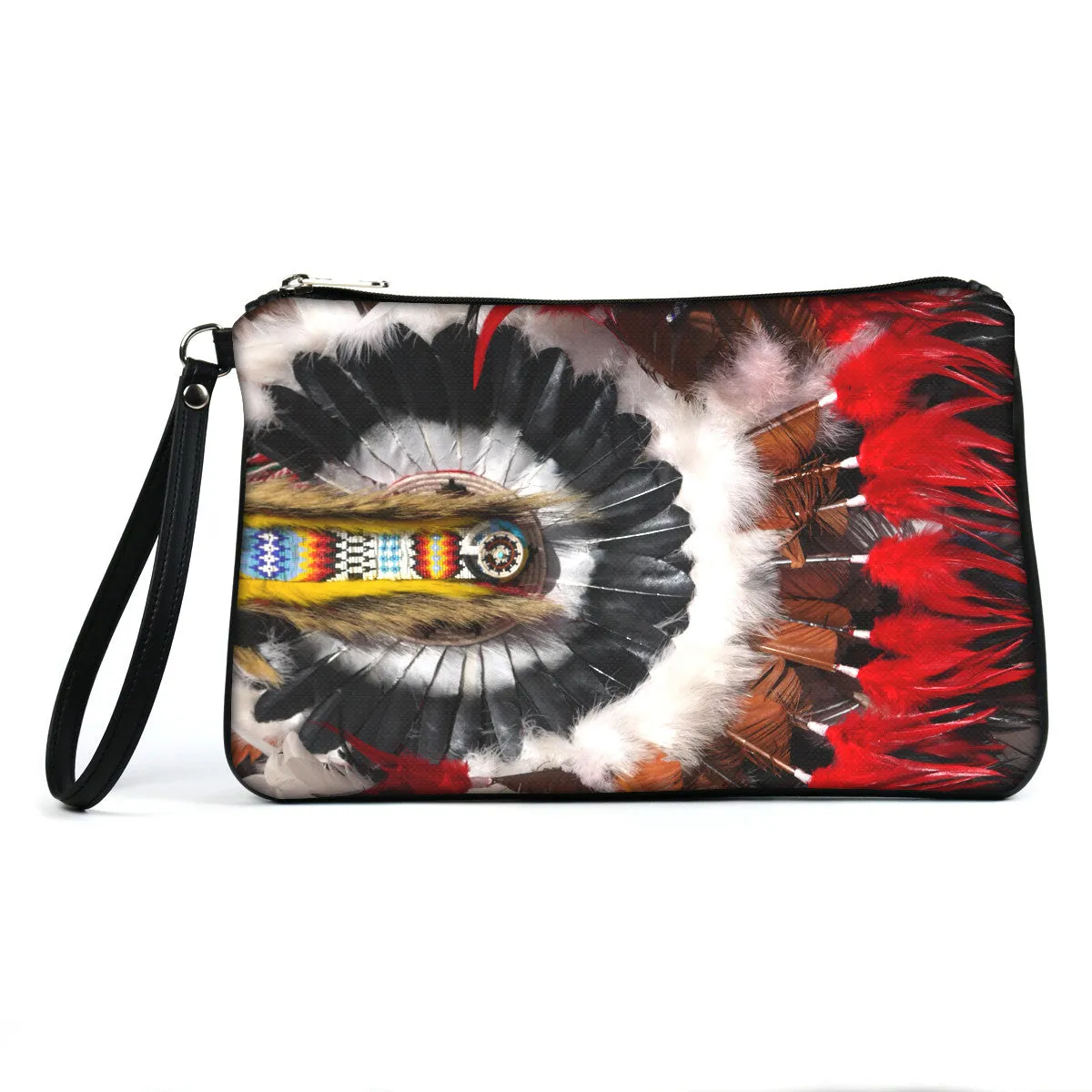 Custom Photo Vegan Clutch/Crossbody Bag (Multicolored)