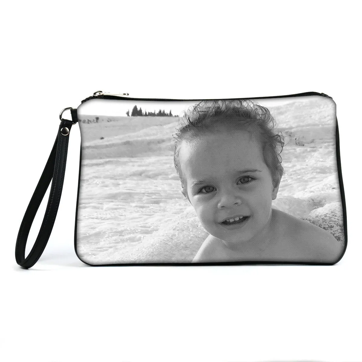 Custom Photo Vegan Clutch/Crossbody Bag (Multicolored)