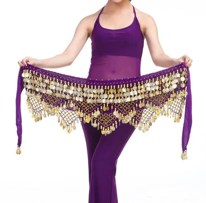 Dancewear Clothing Triangle Hip Scarf Colorful Rhinestone Adjustable Belly Dance