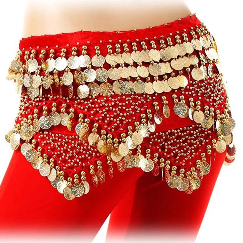 Dancewear Clothing Triangle Hip Scarf Colorful Rhinestone Adjustable Belly Dance