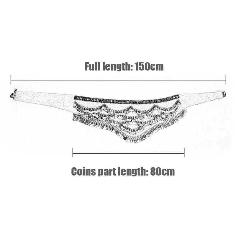 Dancewear Clothing Triangle Hip Scarf Colorful Rhinestone Adjustable Belly Dance