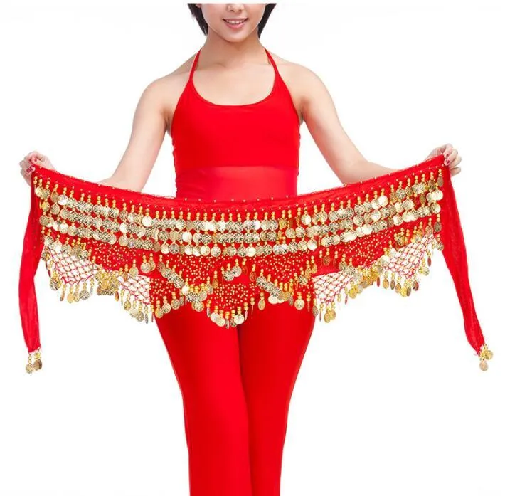 Dancewear Clothing Triangle Hip Scarf Colorful Rhinestone Adjustable Belly Dance