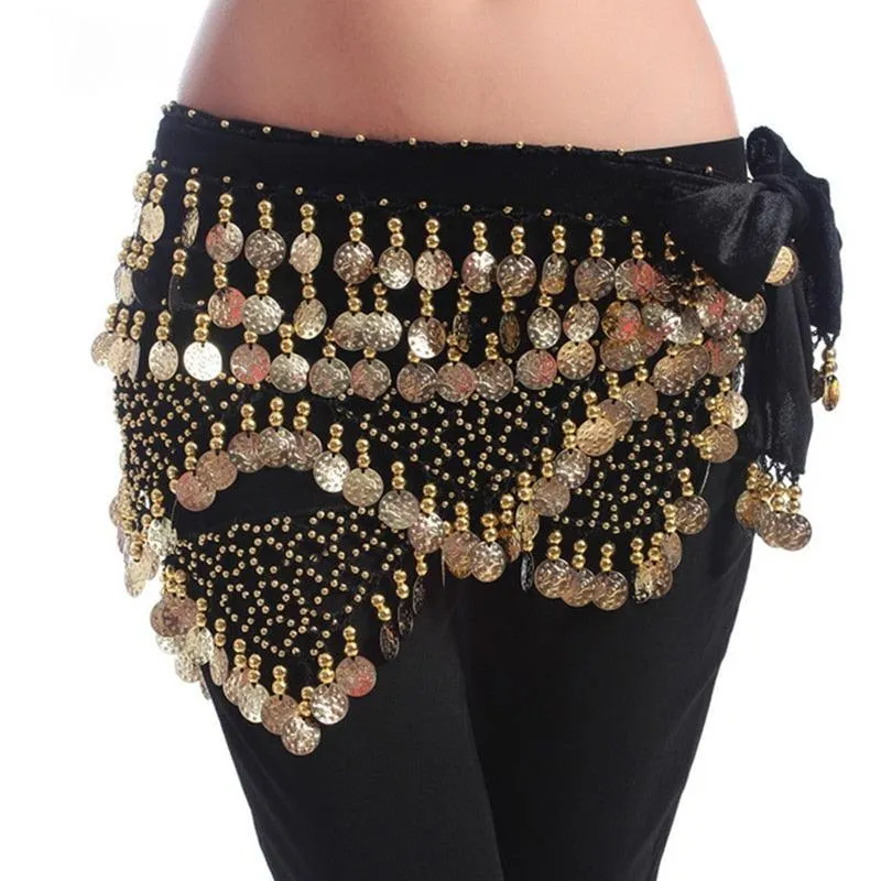 Dancewear Clothing Triangle Hip Scarf Colorful Rhinestone Adjustable Belly Dance