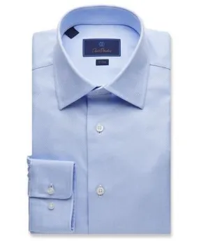 DAVID DONAHUE - (7202-454) - Dress Shirt - (Blue) DAVID DONAHUE - (7202-454) - Dress Shirt - (Blue)