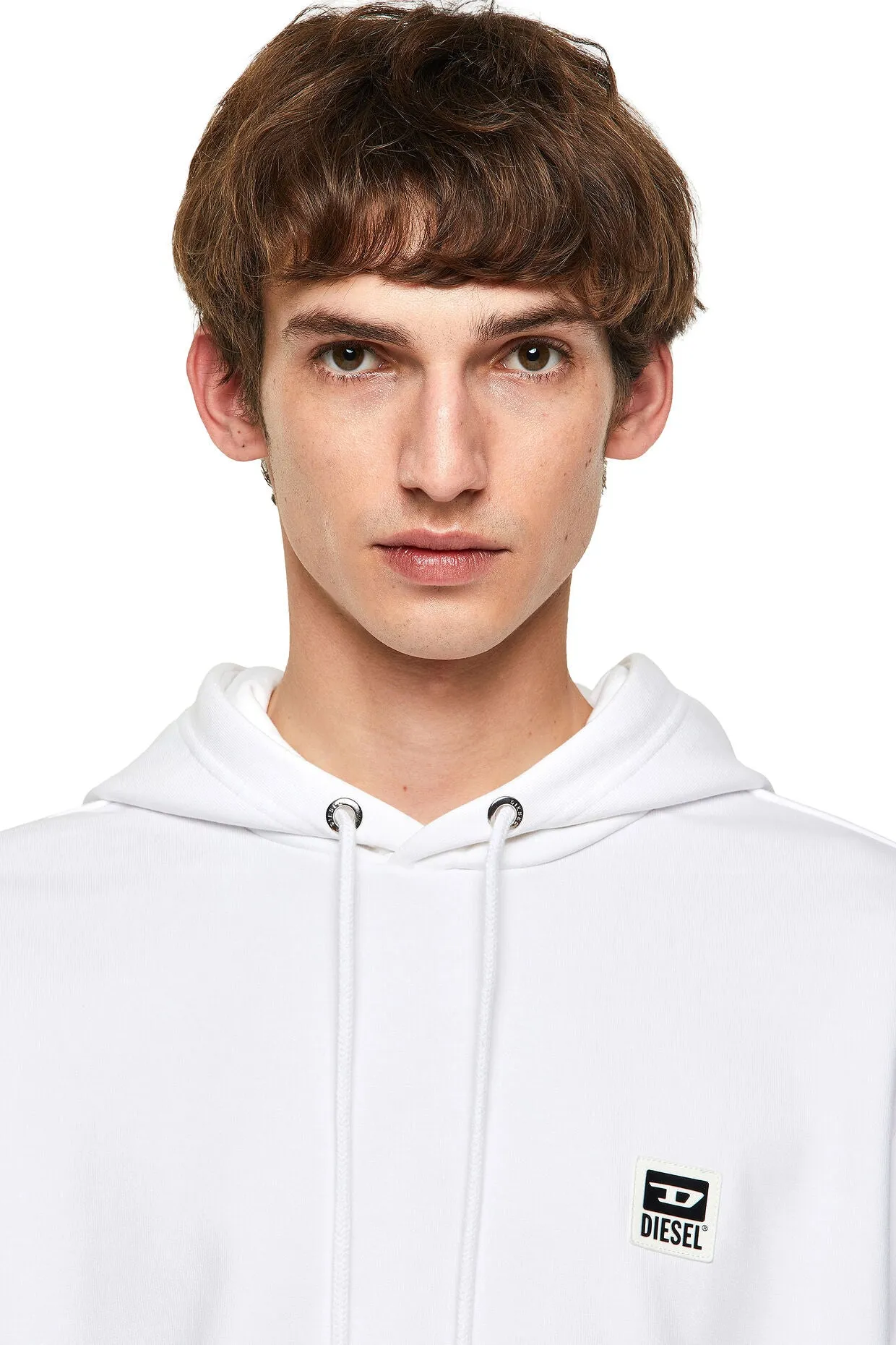 DIESEL HOODED SWEATER - S-GIRK - A003310HAY