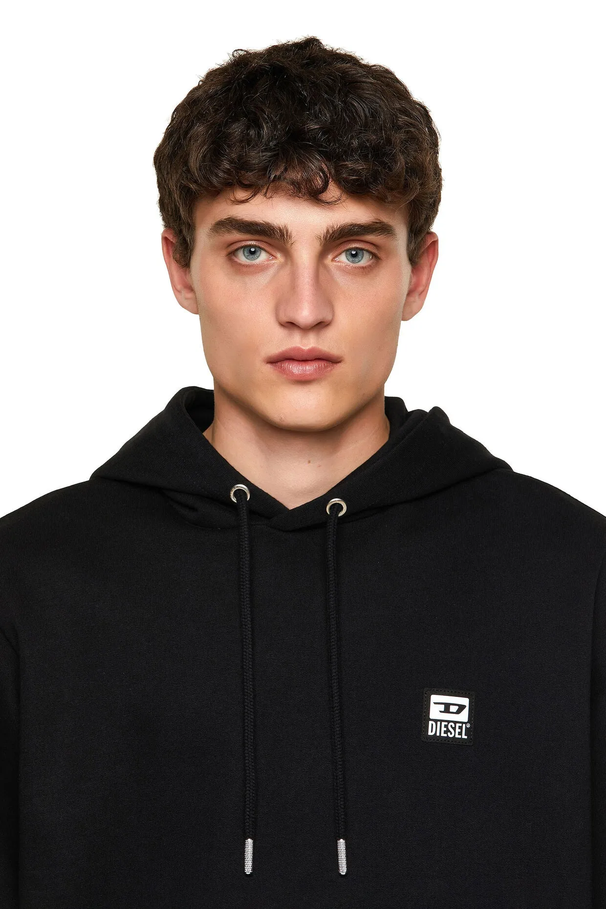 DIESEL HOODED SWEATER - S-GIRK - A003310HAY