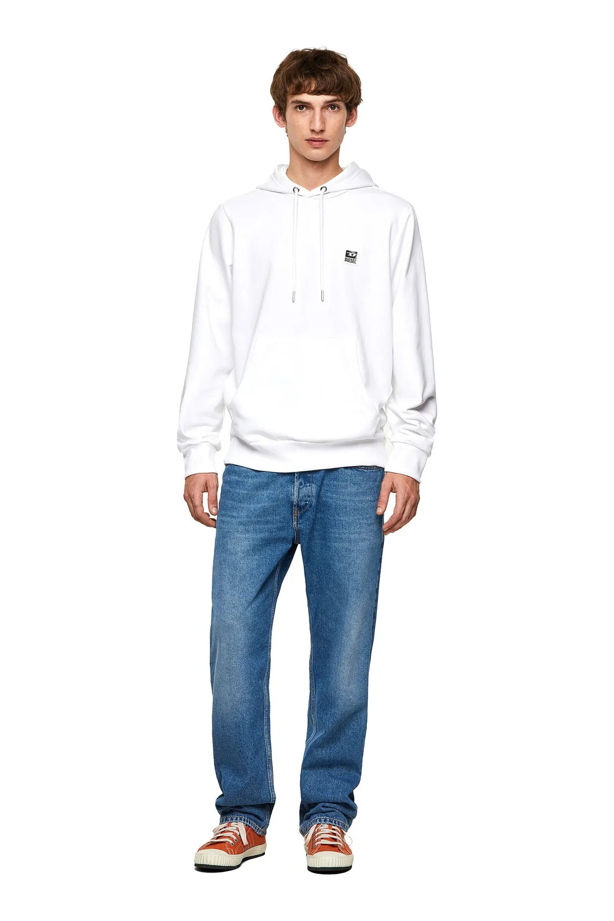 DIESEL HOODED SWEATER - S-GIRK - A003310HAY