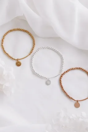 Eliza - Monogrammed Beaded Bracelet Eliza - Monogrammed Beaded Bracelet