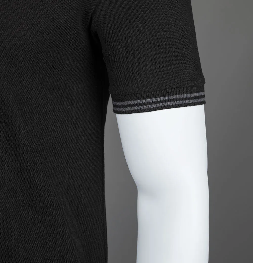 Ellesse Rooks Polo Shirt Black/Grey