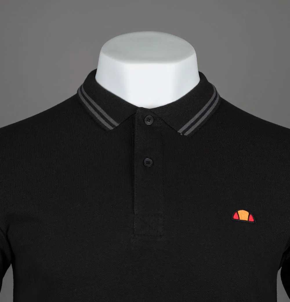 Ellesse Rooks Polo Shirt Black/Grey