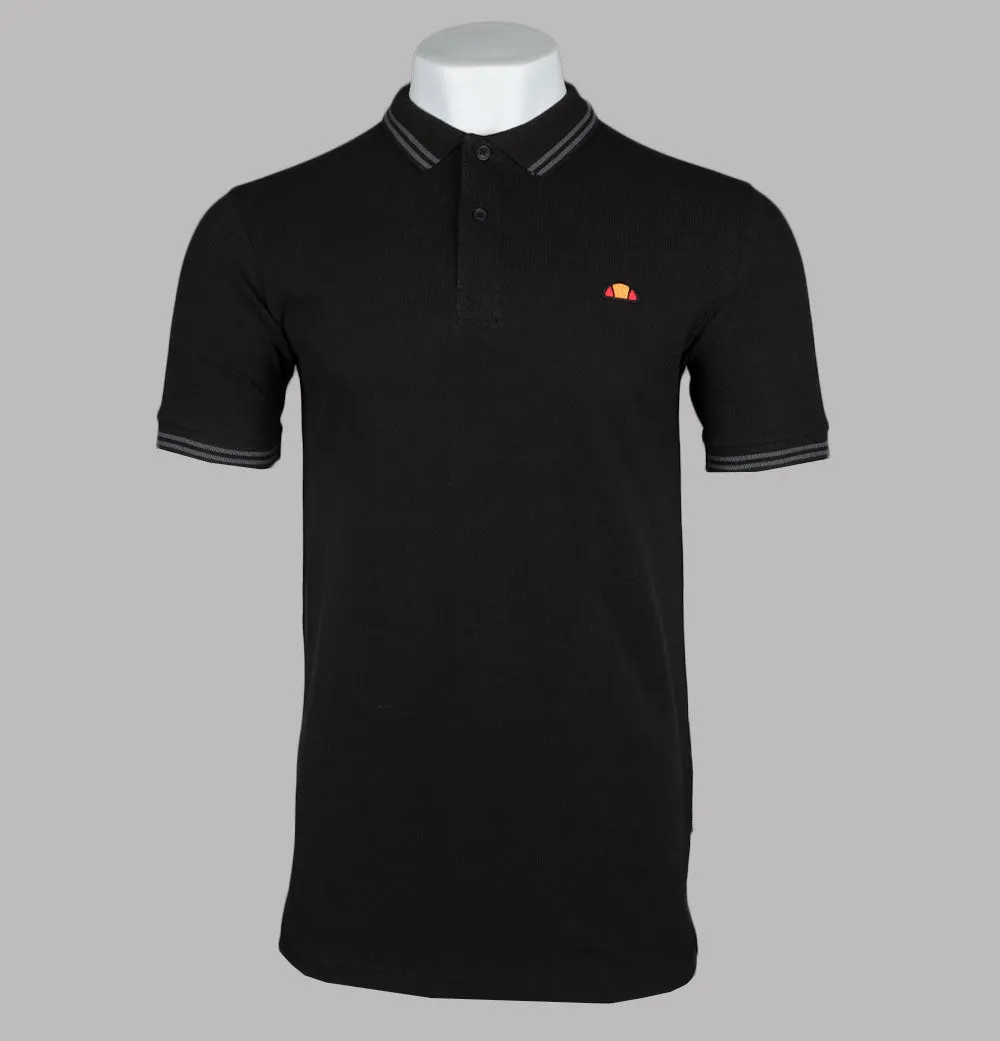 Ellesse Rooks Polo Shirt Black/Grey