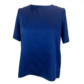 Forte Forte Brand New Cobalt Silky Textured Tee Top XS Forte Forte Brand New Cobalt Silky Textured Tee Top XS
