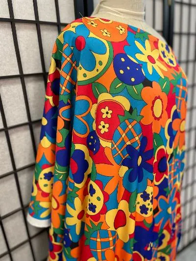 Funky Fruit and Flower Print ITY - Orange / Red / Blue / Yellow / Green