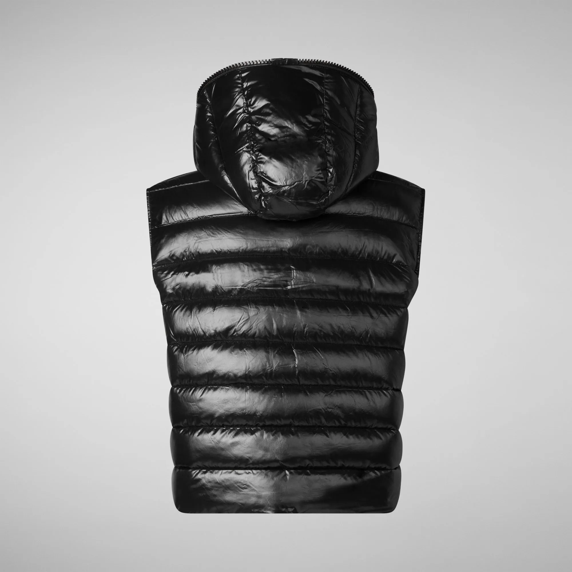 GILET CON CAPPUCCIO DONNA ROMINA NERO