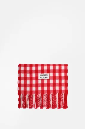 Gingham Scarf Red Gingham Scarf Red