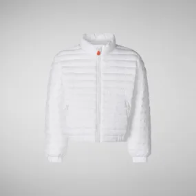 Girls' animal free puffer Mae in white Girls' animal free puffer Mae in white