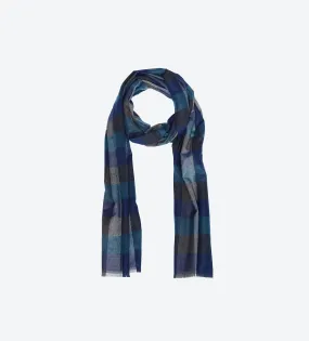 Green Navy Grey Multi-Color Scarf Green Navy Grey Multi-Color Scarf