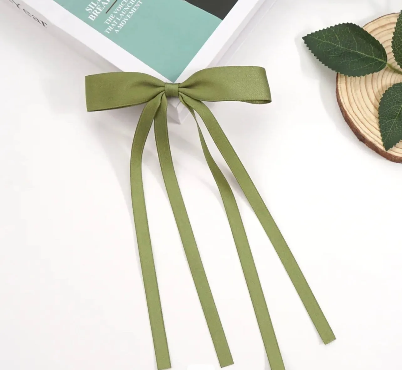 Hair Bow Clips Satin Cute Hair Ribbons with Long Tails Girls Ribbon Bows for Hair BowKnot Barrettes Hair Accessories