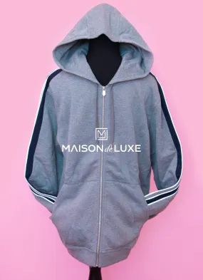 Hermes Gris Run H Zipped Hooded Sweater L Hermes Gris Run H Zipped Hooded Sweater L