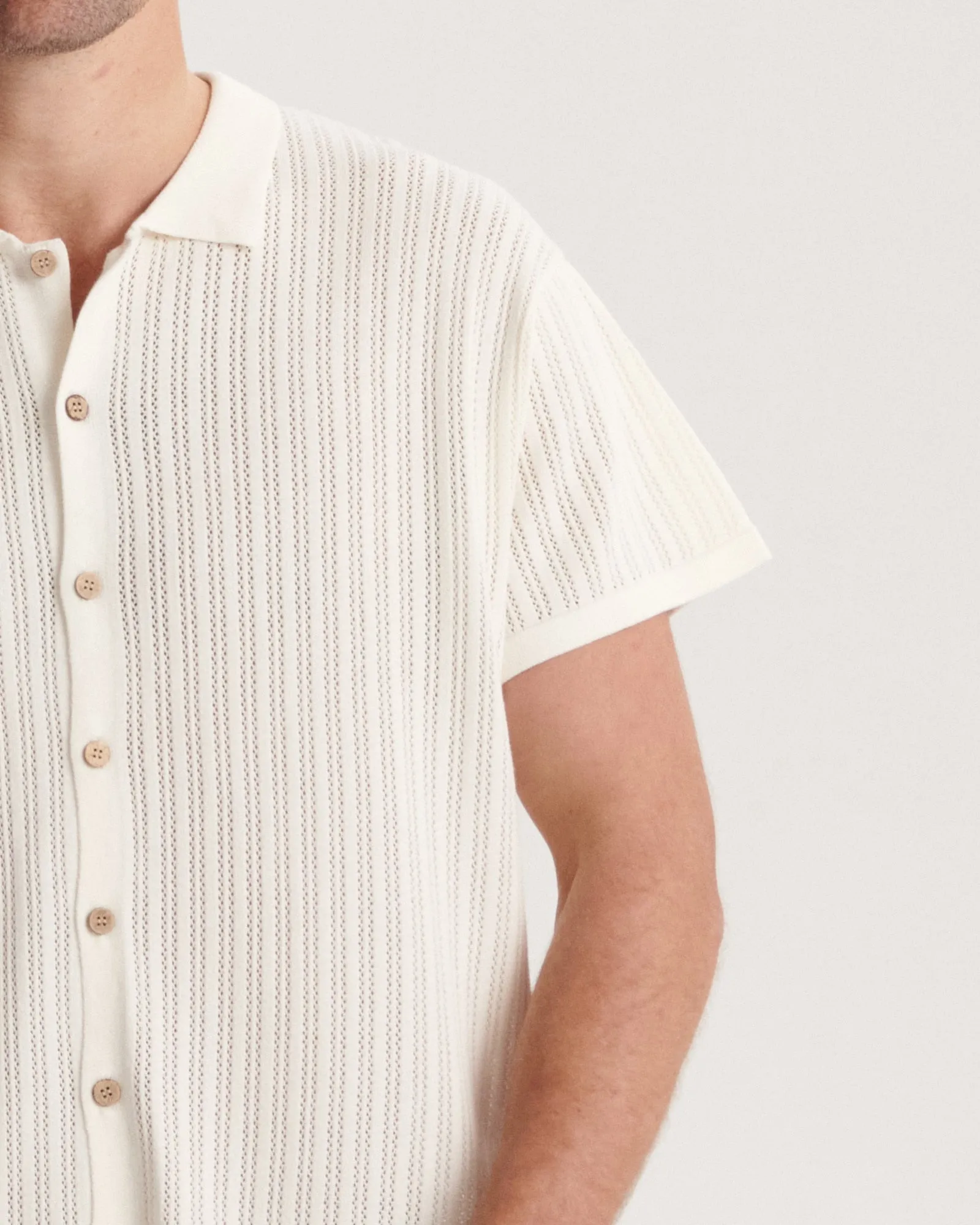Intro Knit Shirt - White