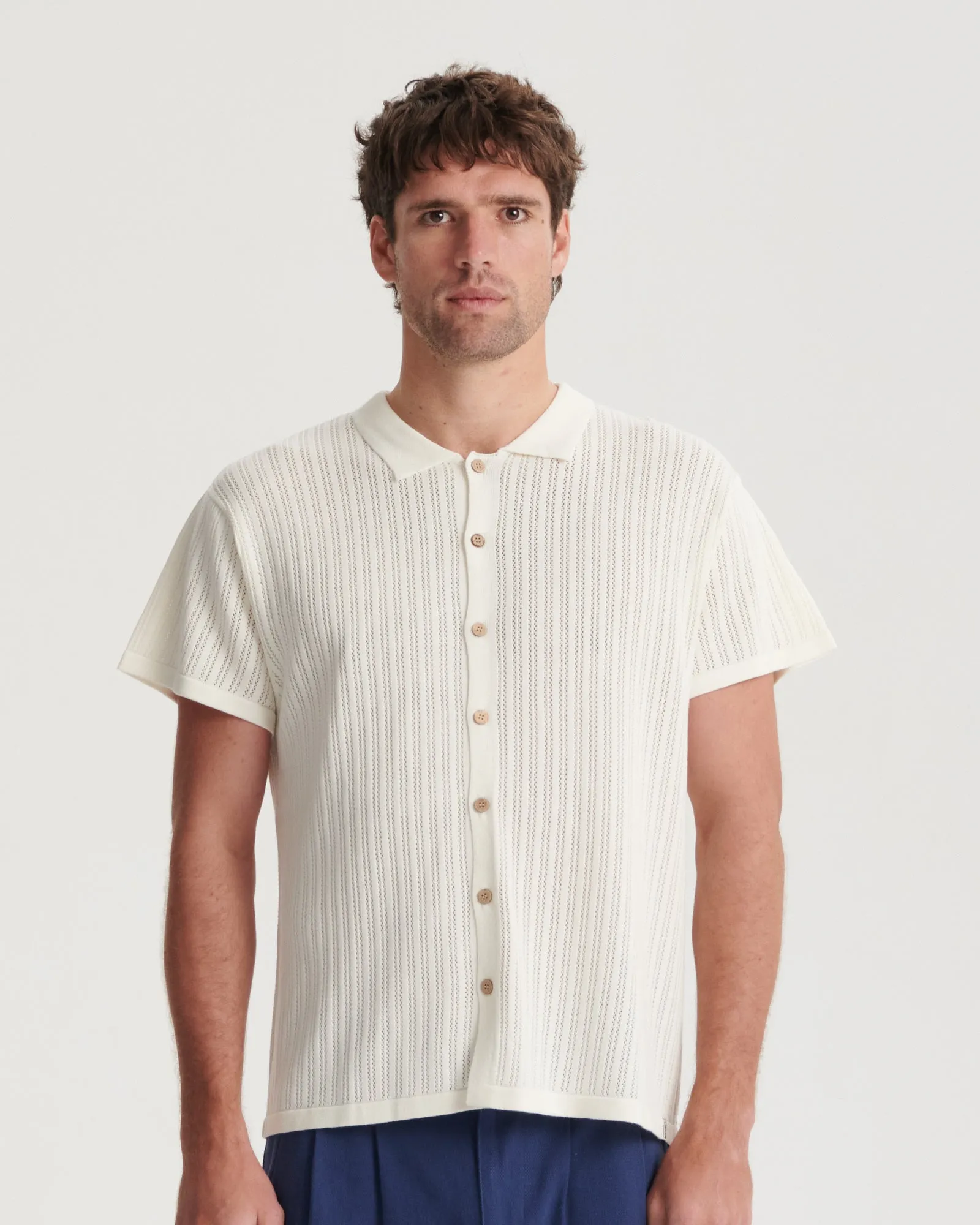 Intro Knit Shirt - White