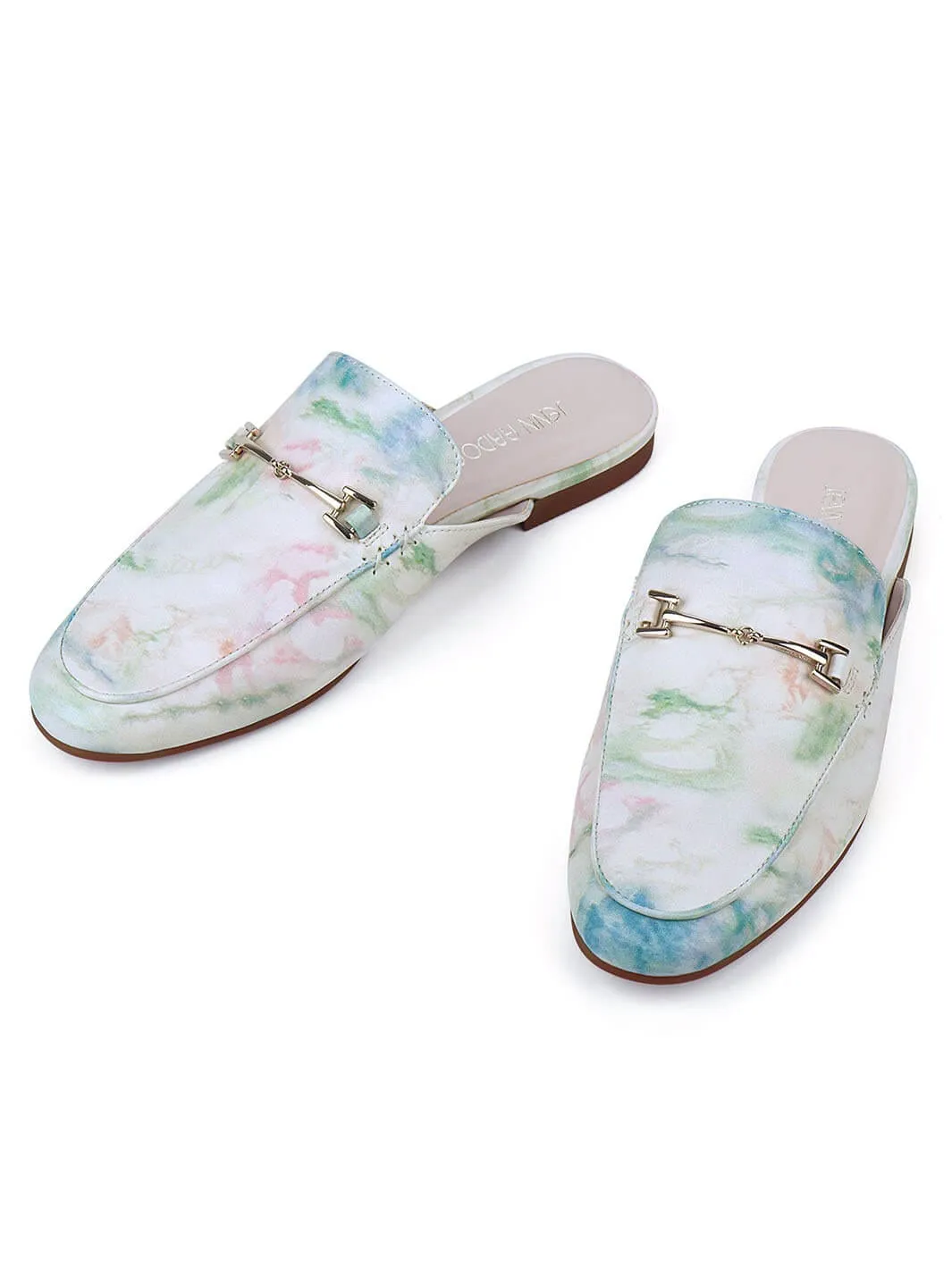 JENN ARDOR Women Smooth Artificial Leather Flat Mules