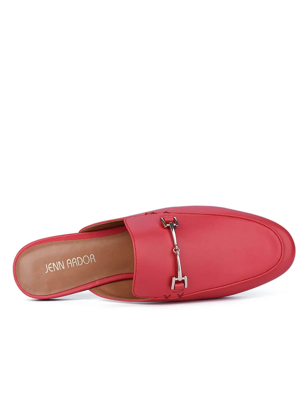 JENN ARDOR Women Smooth Artificial Leather Flat Mules