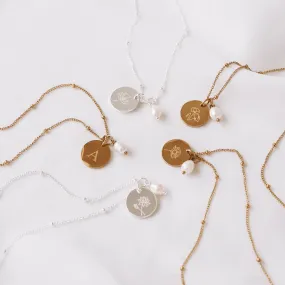 Kresta - Gold or Silver Monogrammed Necklace Kresta - Gold or Silver Monogrammed Necklace