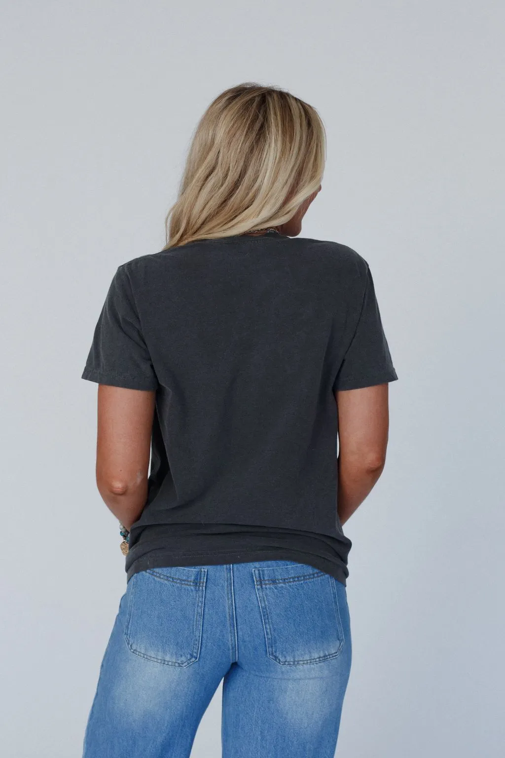 Land Of The Free Graphic Tee - Charcoal