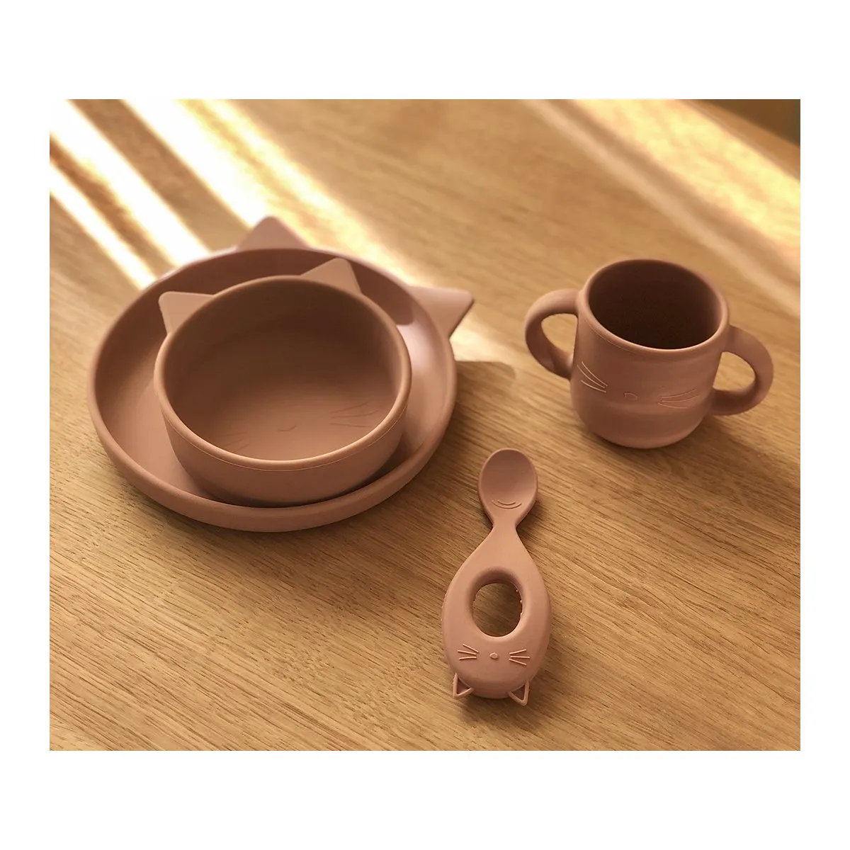 Liewood Gene Silicone Cup - 2 pack - Tuscany Rose Cat