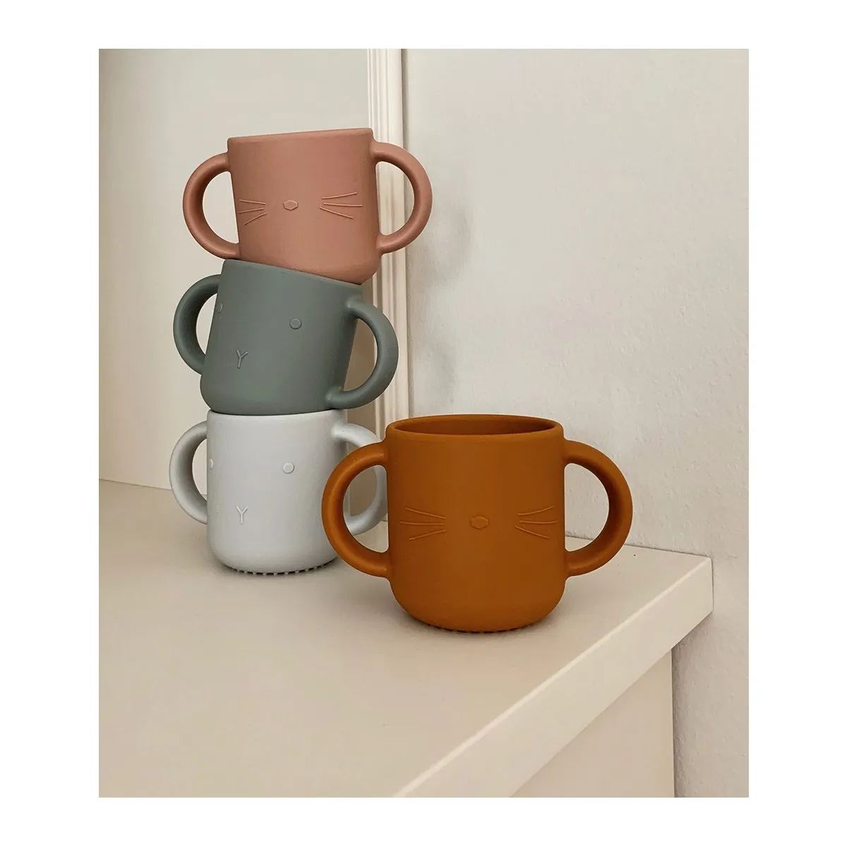 Liewood Gene Silicone Cup - 2 pack - Tuscany Rose Cat