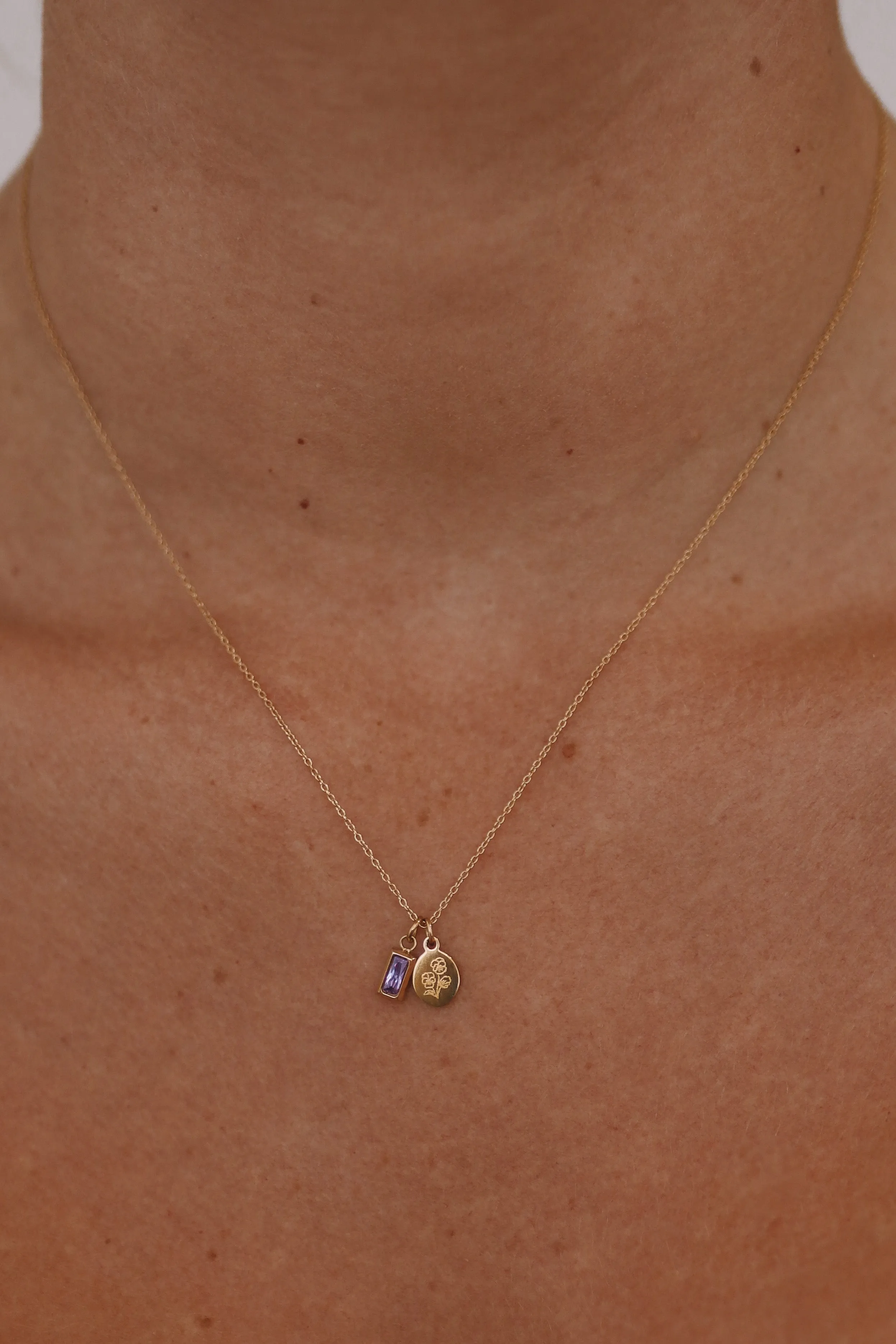 Lily - Silver or Gold Stainless Steel Monogrammed Necklace