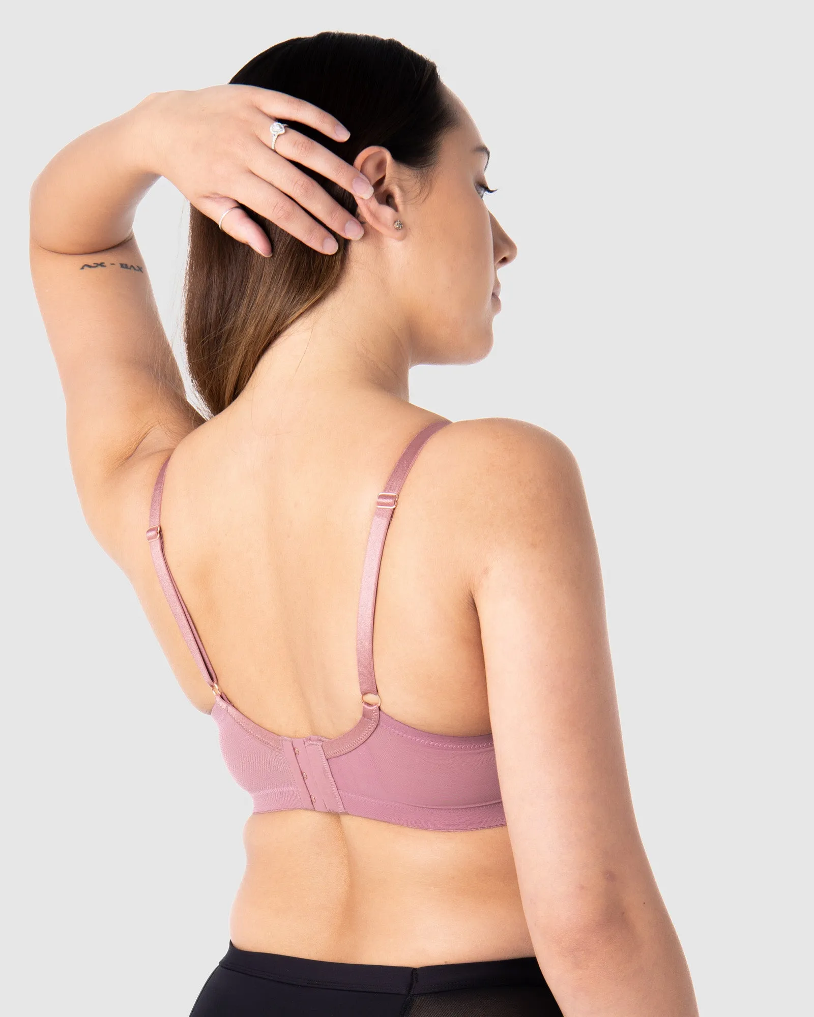 LUNAR ECLIPSE ANTIQUE ROSE NURSING BRA - WIREFREE