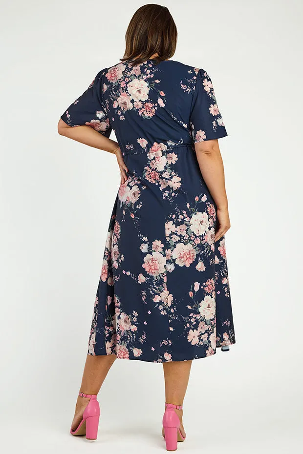 Marley Navy Floral Dress