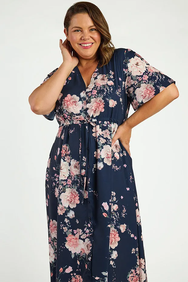 Marley Navy Floral Dress