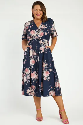 Marley Navy Floral Dress Marley Navy Floral Dress