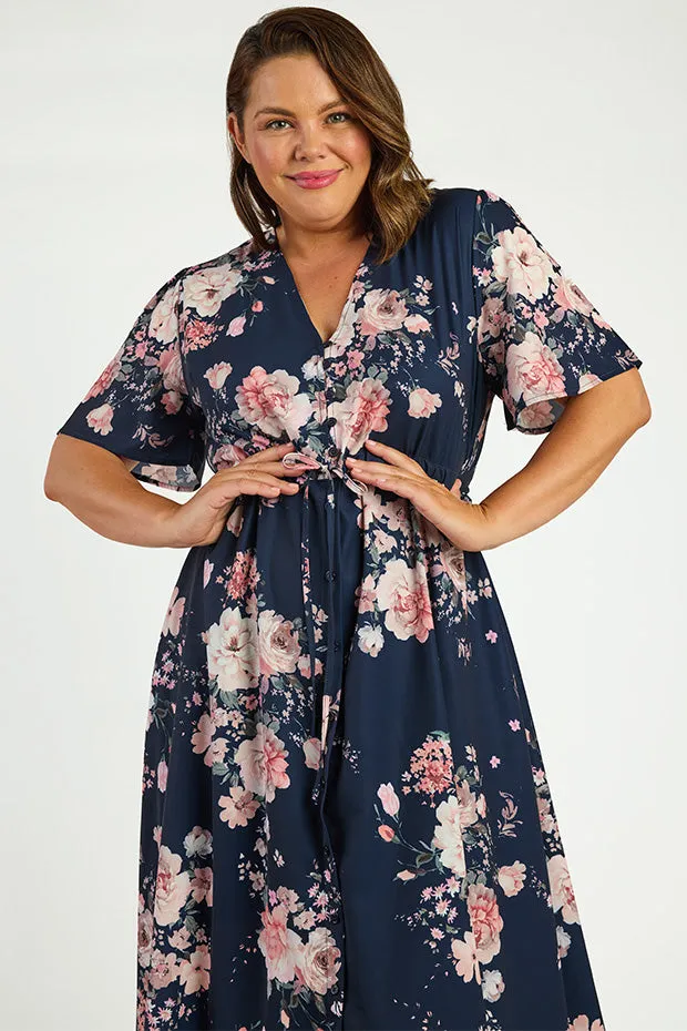 Marley Navy Floral Dress