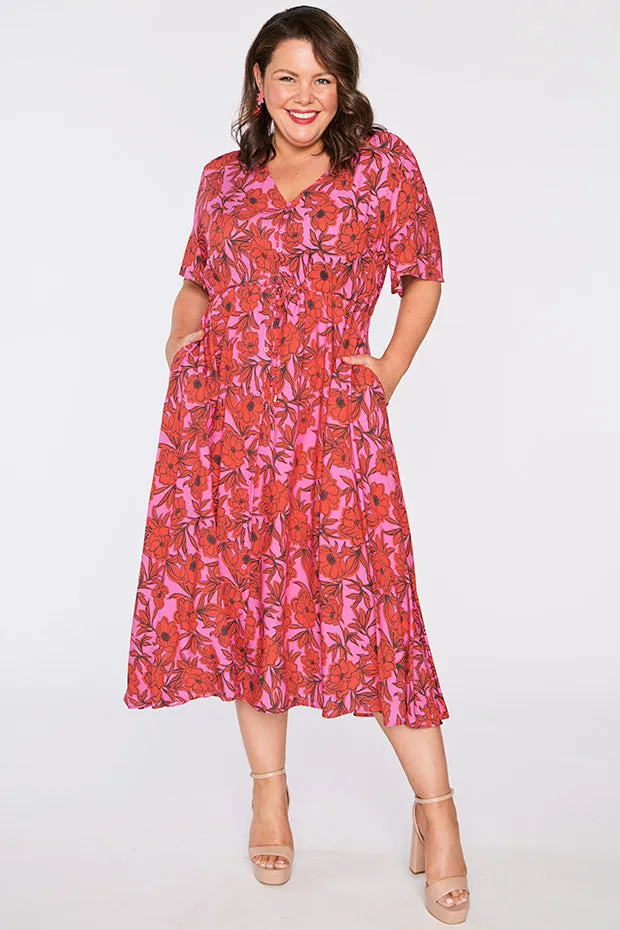 Michelle Pink Scarlet Dress