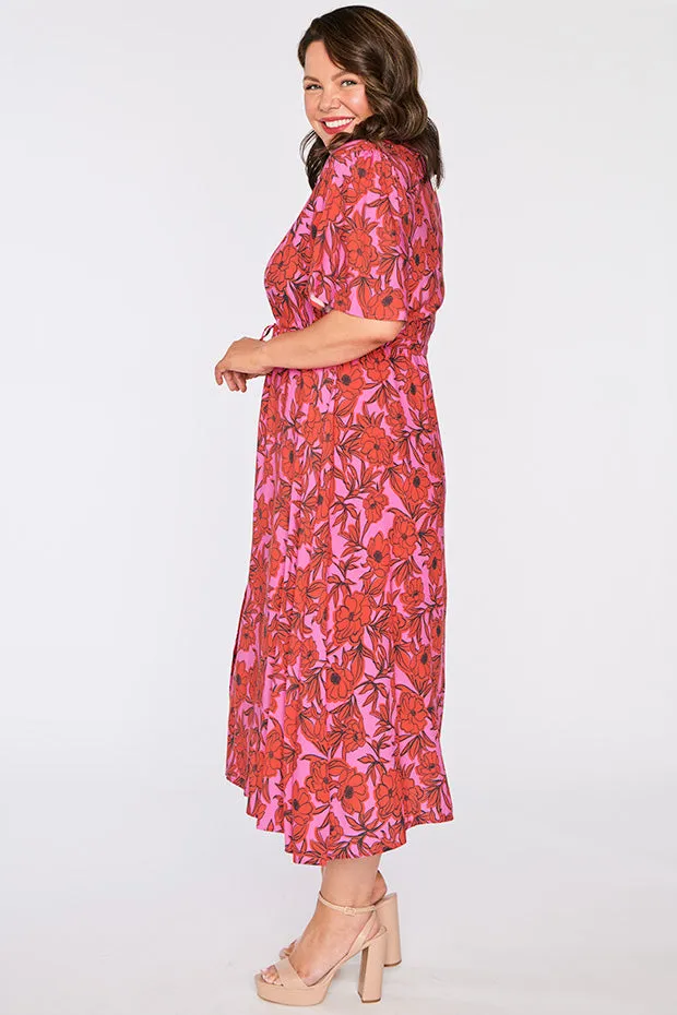 Michelle Pink Scarlet Dress