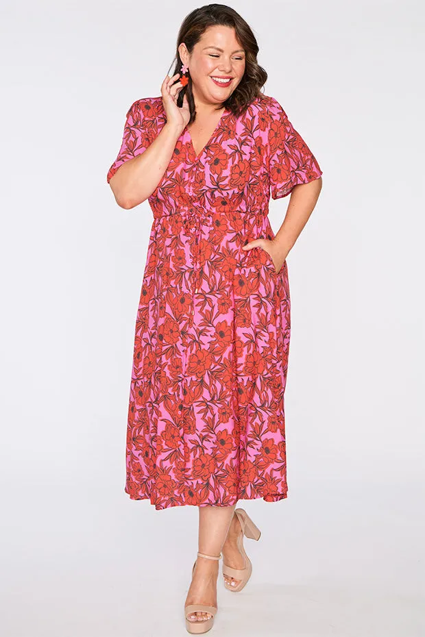 Michelle Pink Scarlet Dress