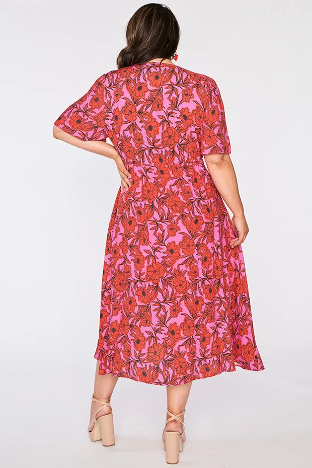 Michelle Pink Scarlet Dress