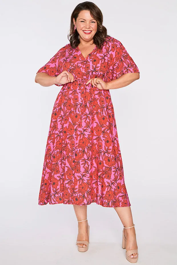 Michelle Pink Scarlet Dress