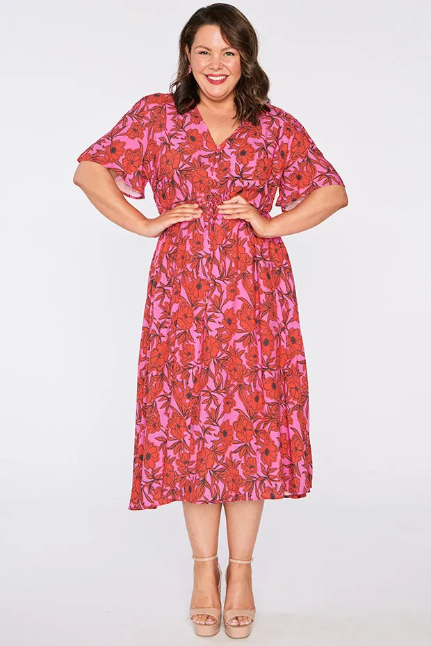 Michelle Pink Scarlet Dress