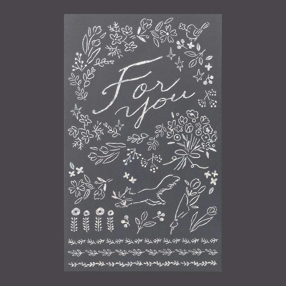 Midori Foil Transfer Sticker for Decoration - 2651 Present