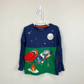 Mini Boden Lift-the-flap Scene T-shirt Starboard Camping Animals 6-7 Mini Boden Lift-the-flap Scene T-shirt Starboard Camping Animals 6-7