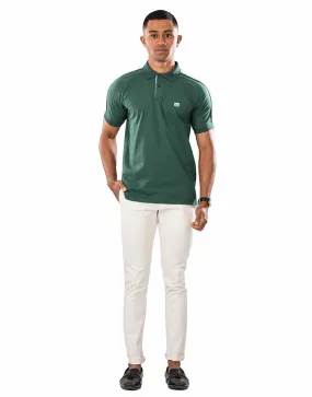 Moose Men’s Edgy Bi–Color Polo T–Shirt Moose Men’s Edgy Bi–Color Polo T–Shirt